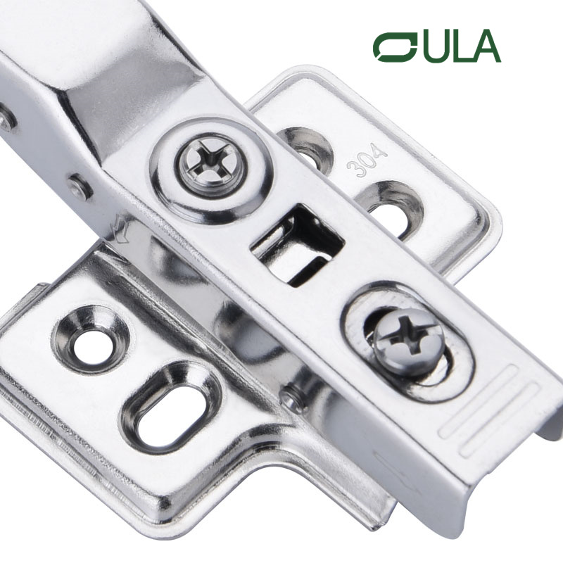 OEM Factory Manufactured Modern Design SS304 Soft Closing Iron Hydraulic Hinges for Kitchen Cabinets Bedroom Furniture Hardware