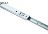 High Quality Iron Zinc Finish Drawer Slide Rail 27mm 2 Fold Telescopic Bottom Mounting Drawer Slides