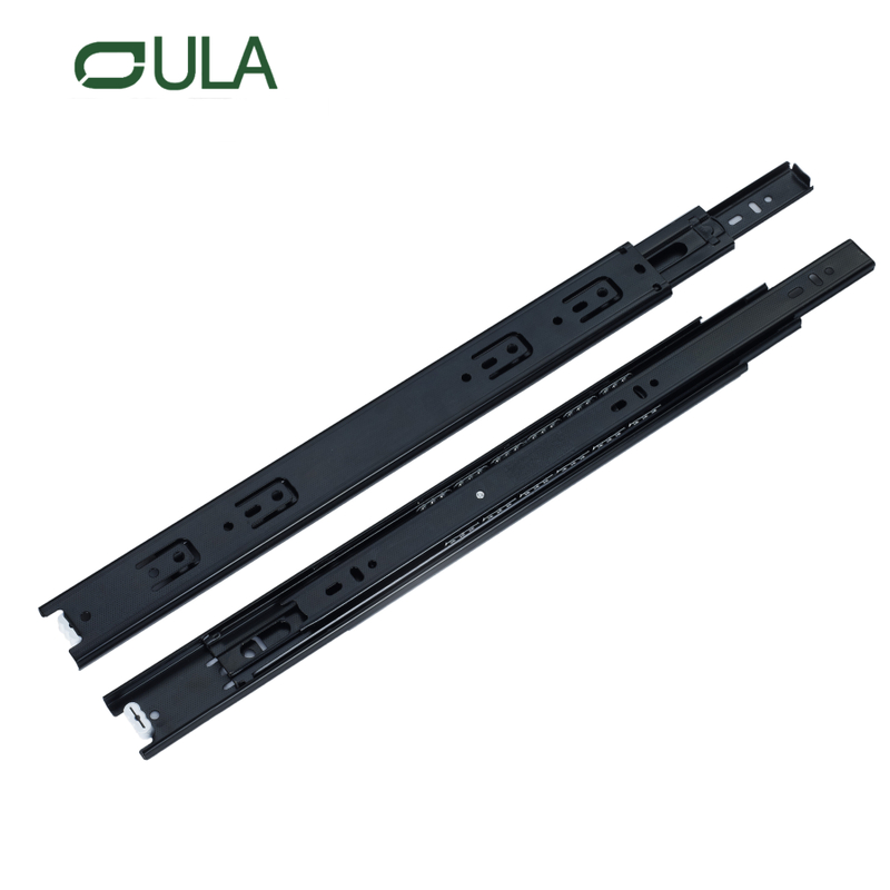 Modern 10-24 Inch 45mm Telescopic Channel Triple Extension Undermount Heavy Duty Drawer Slide Dotted Finish for Kitchen Dining