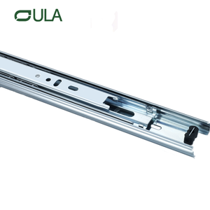 35mm Telescopic Steel Drawer Slide with Ball Bearing Zinc Finish for Kitchen Cabinets Furniture Home Industrial Laundry Usage
