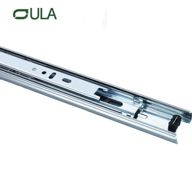 35mm Telescopic Steel Drawer Slide with Ball Bearing Zinc Finish for Kitchen Cabinets Furniture Home Industrial Laundry Usage