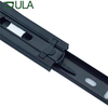35mm 3-fold Full extension telescopic channel dotted finish drawer slide rail for cabinet