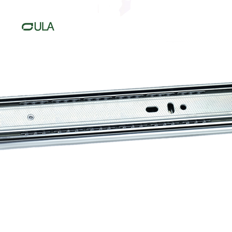 3 Folding Zinc Finish Drawer Slide Furniture Fitting Drawer Rail under Mount Triple Extension Drawer Slide Wholesale