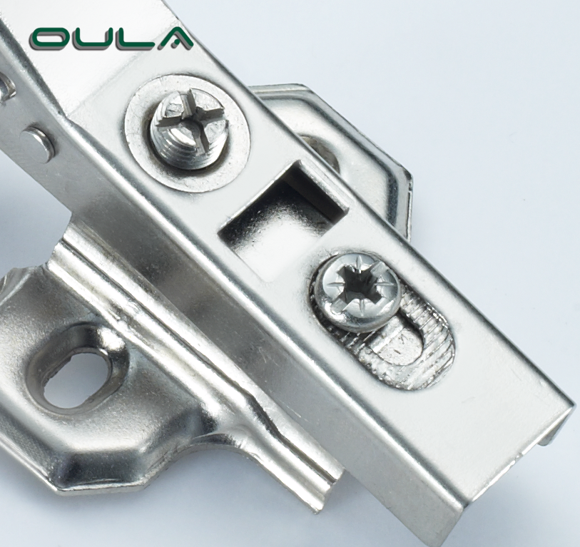 OEM Manufacturer's High Quality 45 Degree Shaped Iron Matrial Slide on Hdraulic Cabinet Hinge 