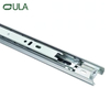 Modern 35mm 3-Fold Drawer Runner Ball Bearing Iron Steel Slide Rail Black Finish Kitchen Bedroom Cabinets Home Outdoor Furniture