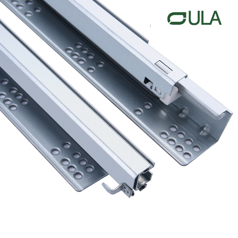 Modern furniture hardware undermount soft closing drawer slide with 1D&2D&3D locks