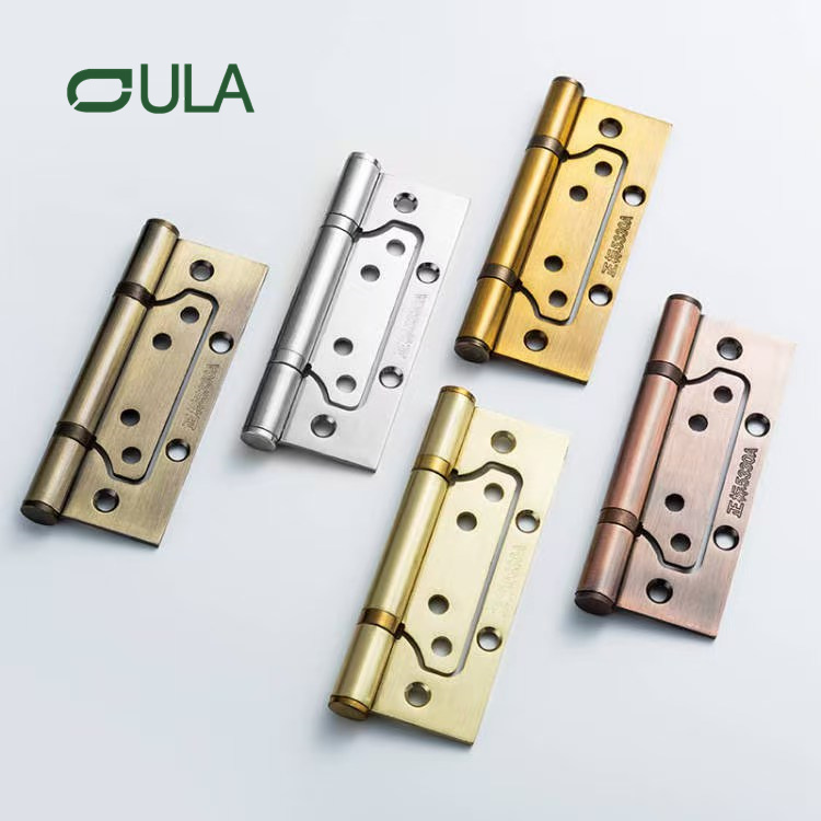 Modern 4&5 Inch Flush Door Hinge Iron and Brass Material Designed for Wooden Door & Window Use for Hotels