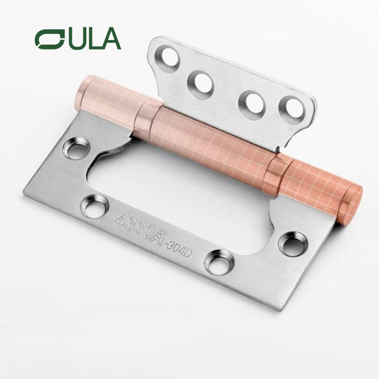 Modern Design Satin Finish SS201 Flush Hinge Various Colors for Door and Window Use Stainless Steel Metal Product for Hotels