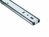 High Quality Iron Zinc Finish Drawer Slide Rail 27mm 2 Fold Telescopic Bottom Mounting Drawer Slides