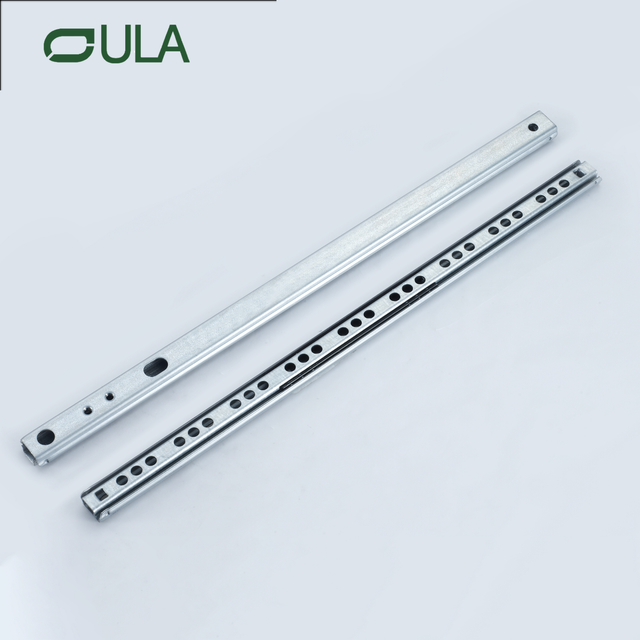 Factory High Quality Zinc 17 Mm Telescopic Channel Mini Drawer Slide Undermounted Runner Slide Rail