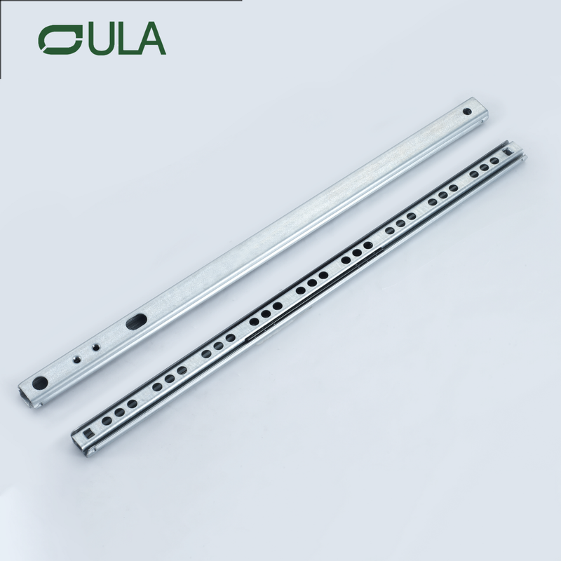 Factory High Quality Zinc 17 Mm Telescopic Channel Mini Drawer Slide Undermounted Runner Slide Rail