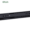 China Manufacturer Furniture Hardware 3 Folds 45 mm Black&zinc Finishing Heavy Duty Push Open Drawer Slide