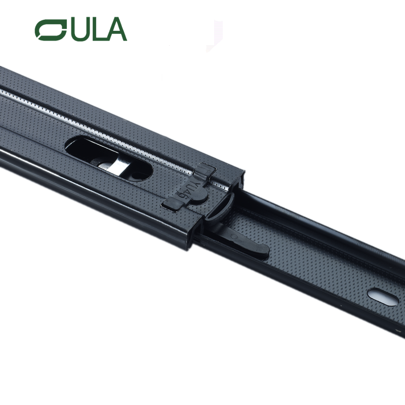Modern 10-24 Inch 45mm Telescopic Channel Triple Extension Undermount Heavy Duty Drawer Slide Dotted Finish for Kitchen Dining