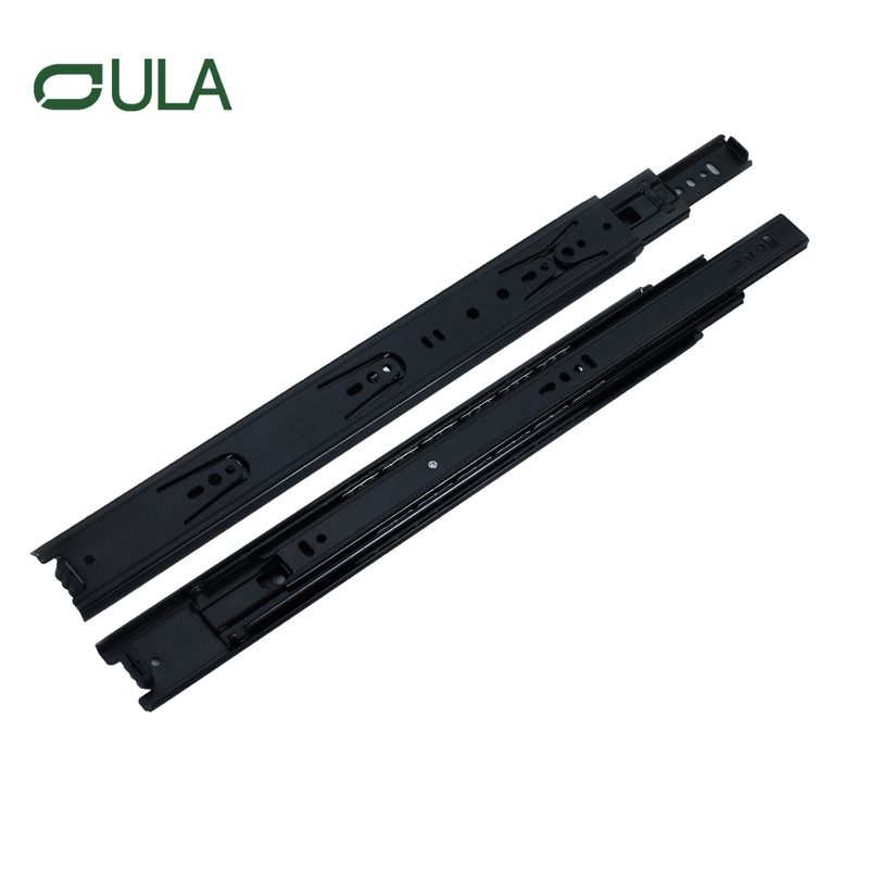 Professional Manufacture Ball Bearing Black Dotted Finish Drawer Slide Heavy Duty Regular Iron Slides