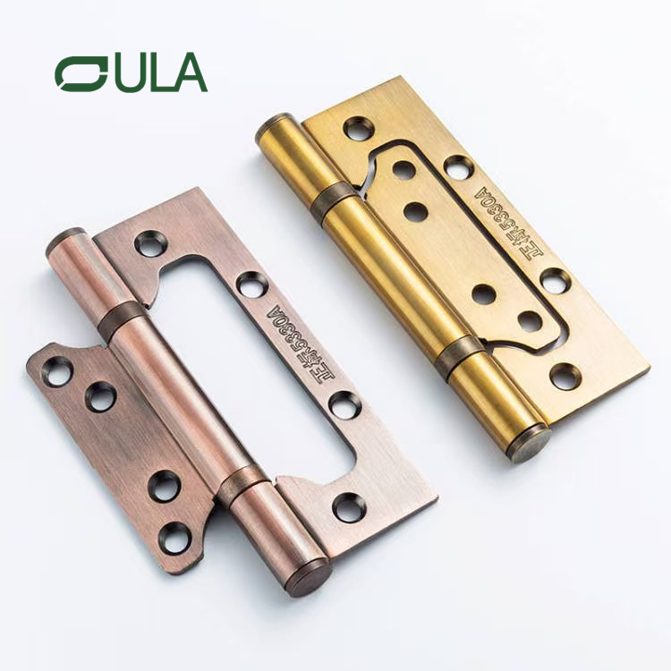 Modern 4&5 Inch Flush Door Hinge Iron and Brass Material Designed for Wooden Door & Window Use for Hotels