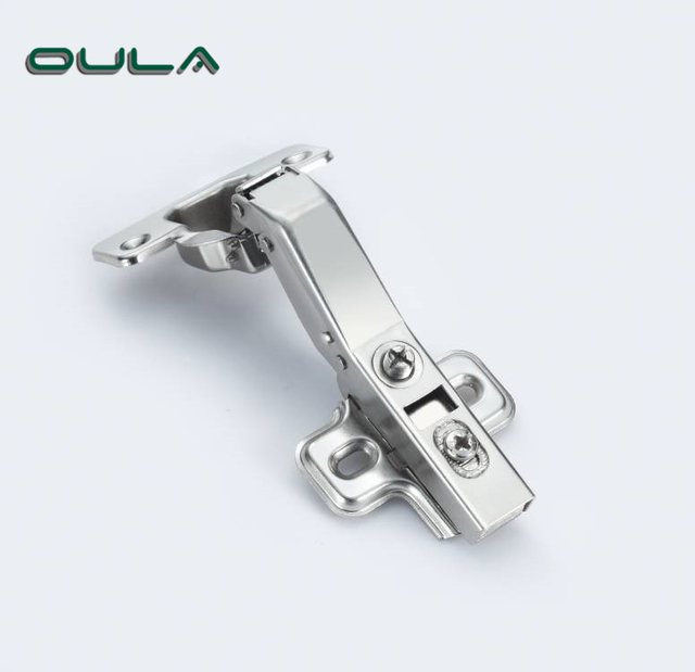 OEM Manufacturer's High Quality 45 Degree Shaped Iron Matrial Slide on Hdraulic Cabinet Hinge 
