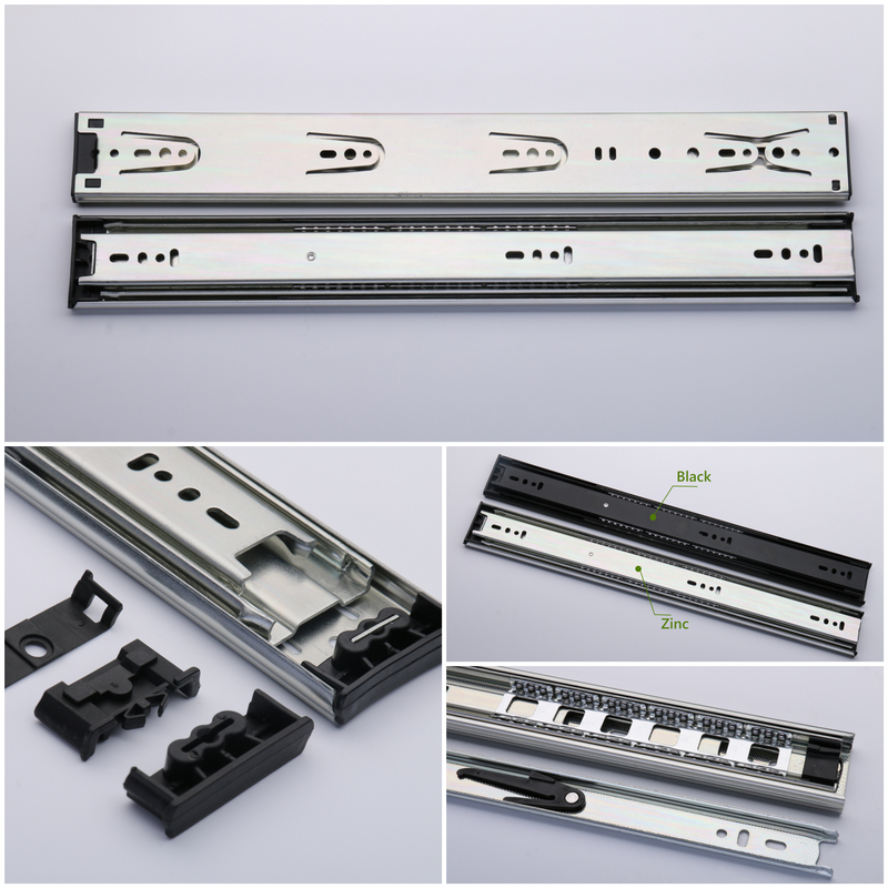 Factory High Quality Custom 50 Mm Triple Extension Heavy Duty Drawer Slide High Temperature Drawer Slide