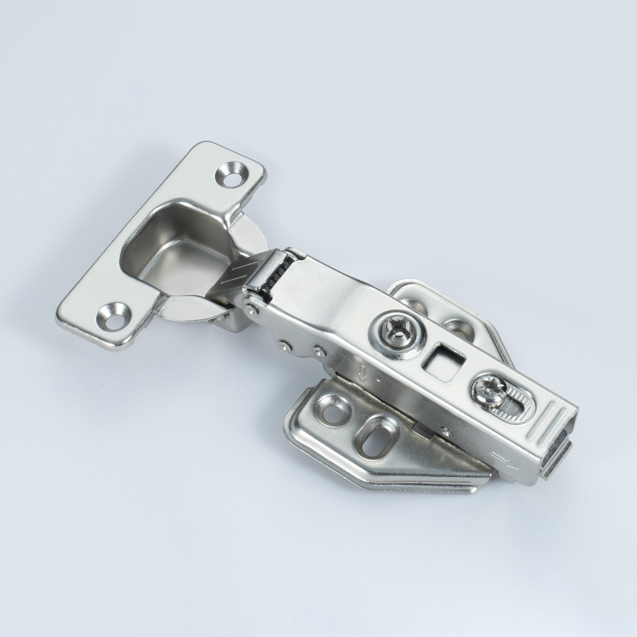 Hydraulic Concealed 105 Degree Iron Spring Hinges Furniture Accessories Hardware for Kitchen Cabinets Doors Bedrooms Home Use