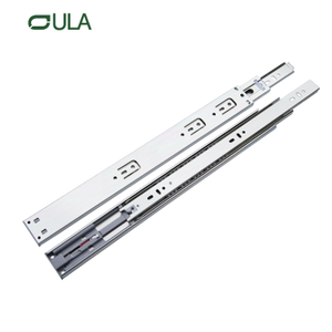 Professional Manufacture Furniture Hardware 3 Folding Telescopic Channel Push to Open Drawer Slide for Wardrobe