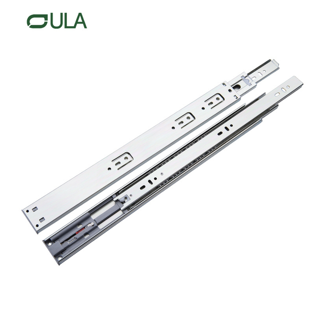 Professional Manufacture Furniture Hardware 3 Folding Telescopic Channel Push to Open Drawer Slide for Wardrobe