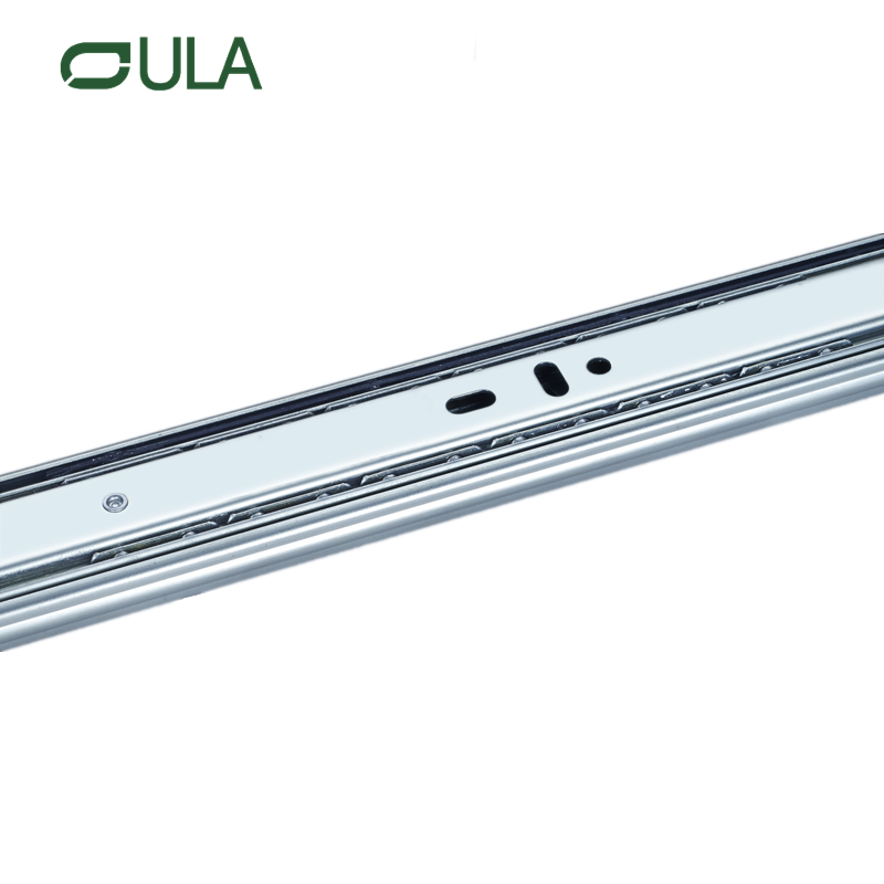 35mm Telescopic Steel Drawer Slide with Ball Bearing Zinc Finish for Kitchen Cabinets Furniture Home Industrial Laundry Usage