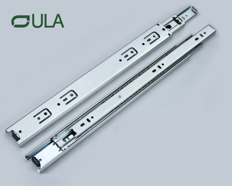 Triple Extension Undermount Heavy Duty Dotted Finish Drawer Slide 10-24 Inches 45mm Telescopic Channel