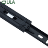 Furniture hardware telescopic channel black finish drawer runner slide 35mm 3 fold ball bearing slides for cabinet