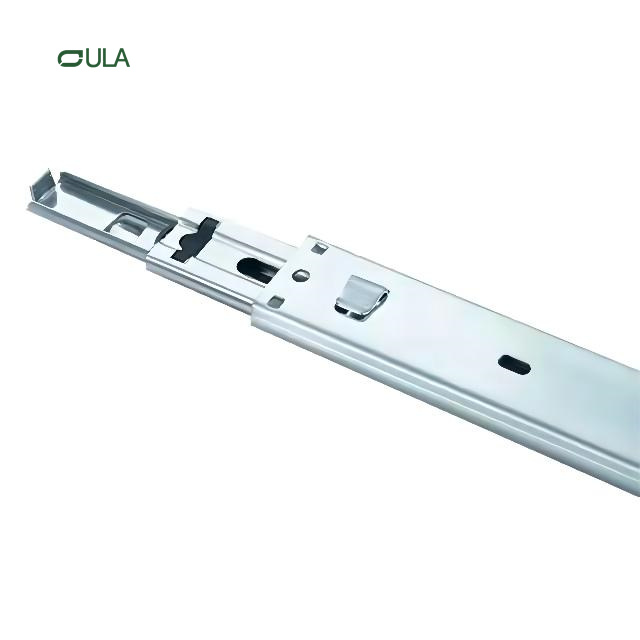 Full extension telescopic hook drawer slide 35mm bottom mount triple extension for funiture hook drawer slides