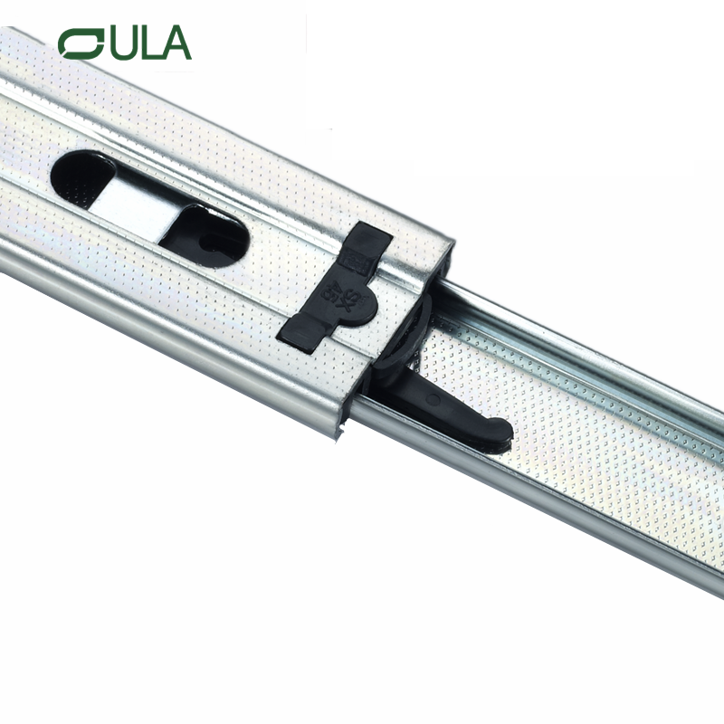3 Folding Zinc Finish Drawer Slide Furniture Fitting Drawer Rail under Mount Triple Extension Drawer Slide Wholesale