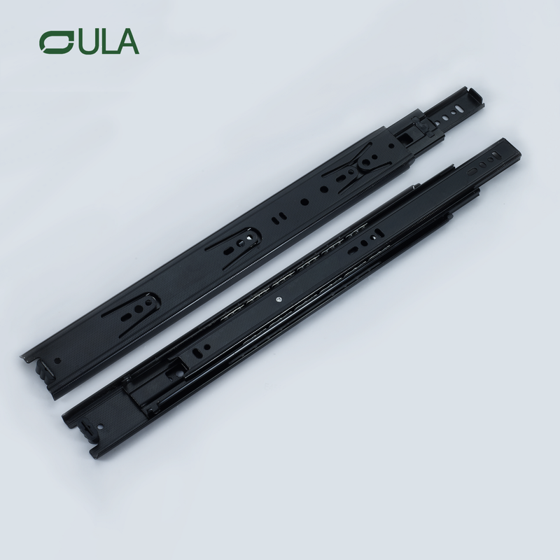 Professional Manufacture Ball Bearing Black Dotted Finish Drawer Slide Heavy Duty Regular Iron Slides