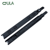 Modern 45mm Black Steel Drawer Slides with Iron Ball Bearing for Kitchen & Gym Furniture