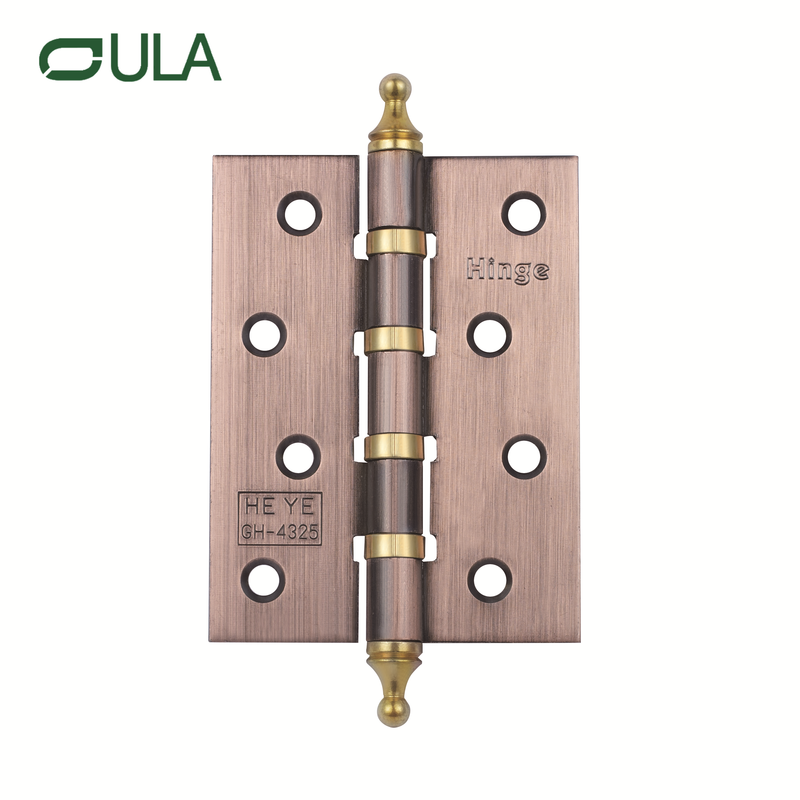 Custom Heavy-Duty 4 Inch Crown Head Furniture Pivot Hinge 2.4mm Iron for Door Window & Cabinet Modern Design for Hotel Use