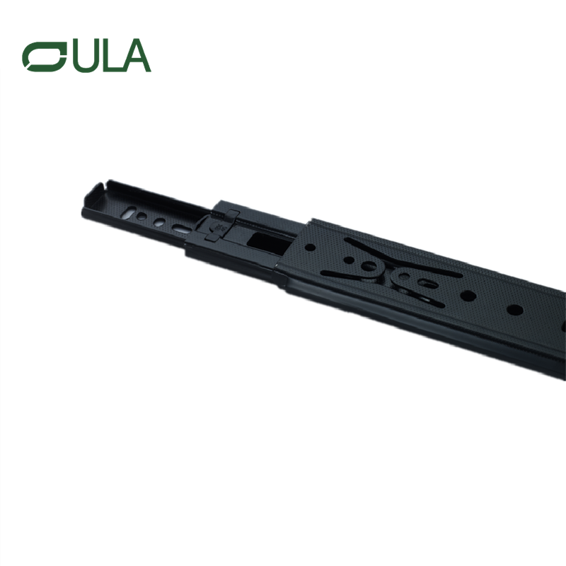 Professional Manufacture Ball Bearing Black Dotted Finish Drawer Slide Heavy Duty Regular Iron Slides