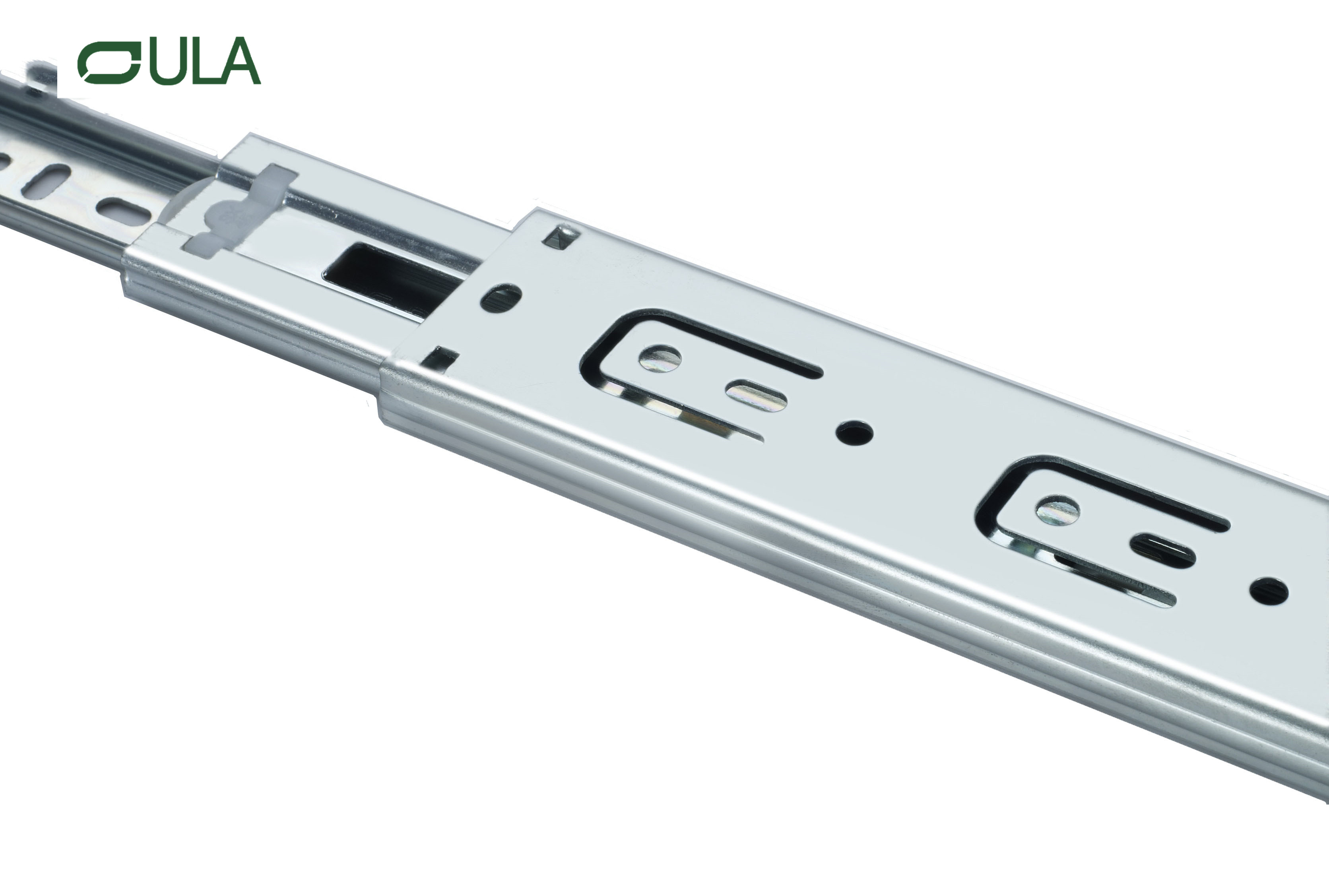 3 Folding Zinc Finish Drawer Slide Furniture Fitting Drawer Rail under Mount Triple Extension Drawer Slide Wholesale