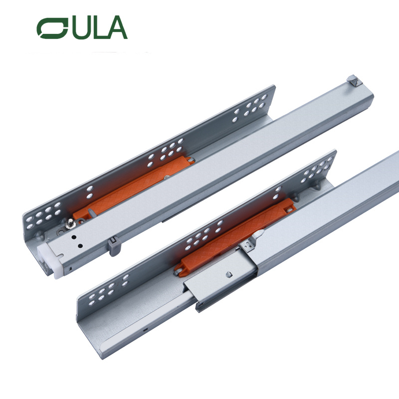 Furniture hardware undermount push open drawer slide